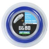 YONEX BG 80 200m Racquet Strings (Royal Blue)